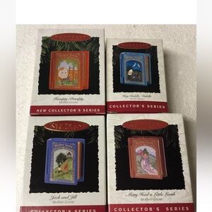 Hallmark Keepsake Christmas Ornaments Mother Goose 4 Series 1993-1996